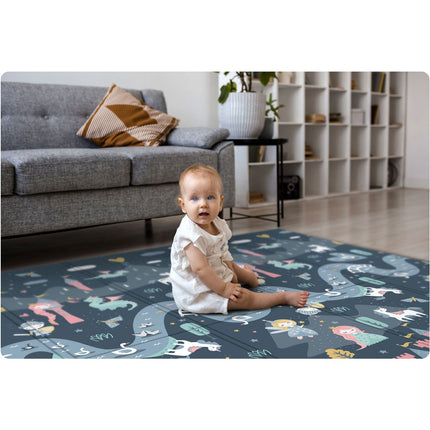 Foldbar skummåtte til børn - 200x150 cm, ideel til leg og læring
