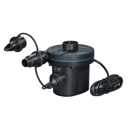 Dobbelt luftmadras 191 x 137 x 22 cm med elektrisk pumpe og velouroverflade – Bestway