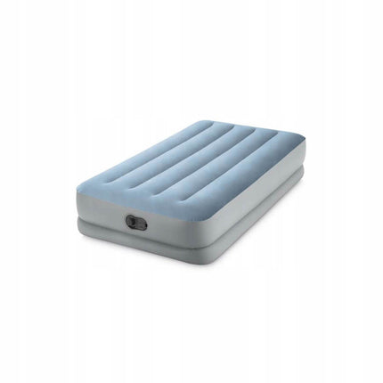 Luftmadras i velour 191 x 99 x 36 cm til 1 person med indbygget USB-pumpe, op til 136 kg – Intex