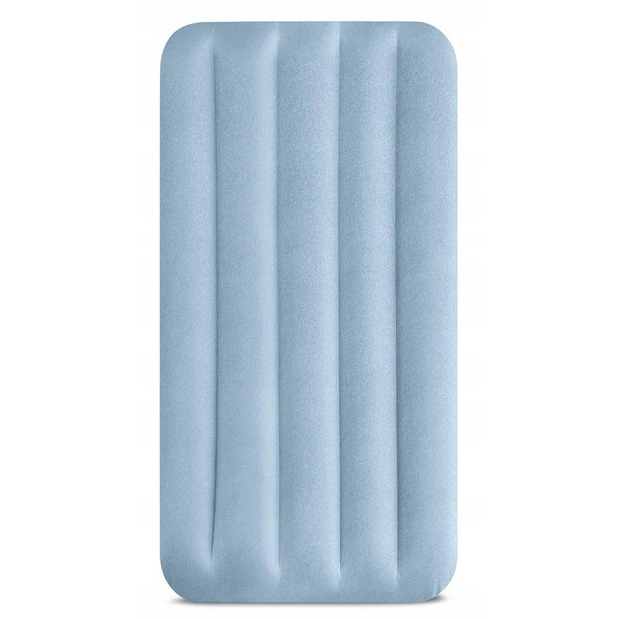 Luftmadras i velour 191 x 99 x 36 cm til 1 person med indbygget USB-pumpe, op til 136 kg – Intex