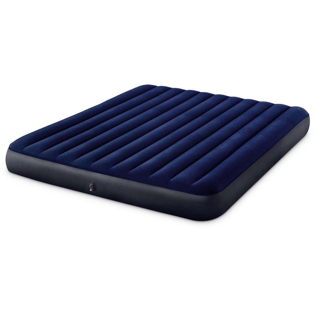 Oppustelig dobbeltmadras 203x183 cm - Komfortabel og holdbar til camping og gæsteværelser