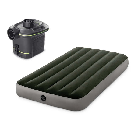 Oppustelig madras med elektrisk pumpe - 191x99x25 cm, perfekt til gæster