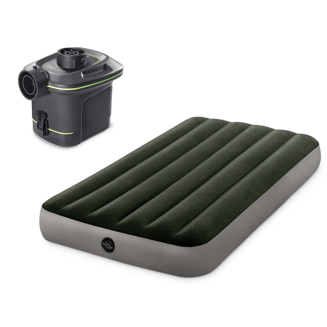 Oppustelig madras med elektrisk pumpe - 191x99x25 cm, perfekt til gæster