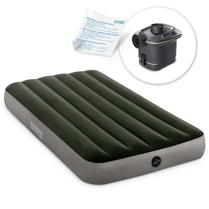Oppustelig madras med elektrisk pumpe - 191x99x25 cm, perfekt til gæster