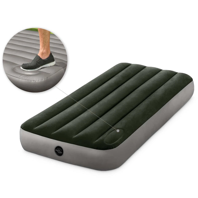 Oppustelig madras med indbygget pumpe - 191x79x25 cm til komfortabel overnatning