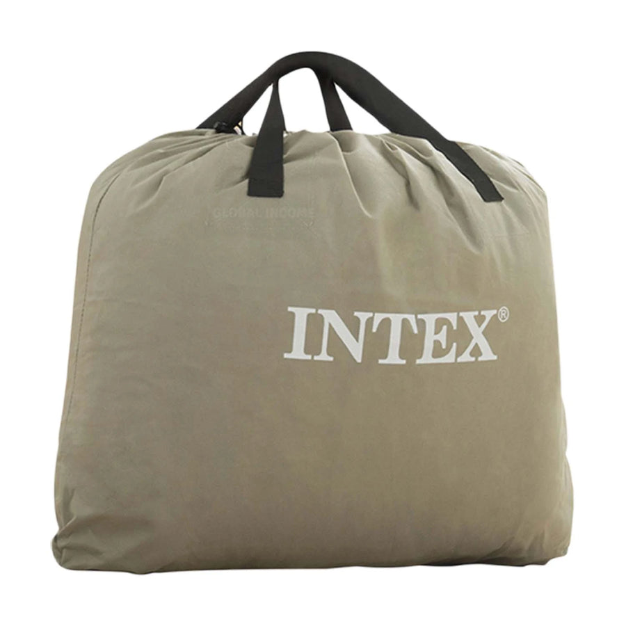Oppustelig dobbeltmadras med indbygget elektrisk pumpe - 203 x 152 x 42 cm, perfekt til camping og gæster