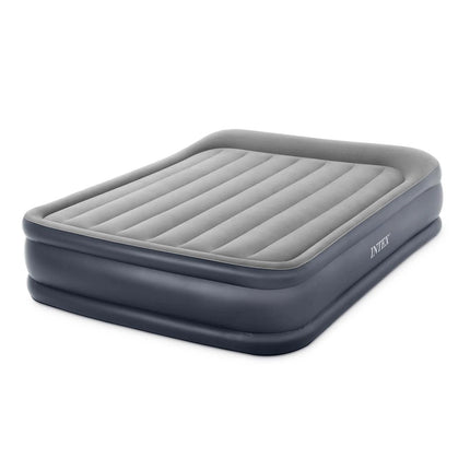 Oppustelig dobbeltmadras med indbygget elektrisk pumpe - 203 x 152 x 42 cm, perfekt til camping og gæster