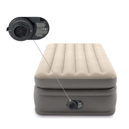 Oppustelig madras med indbygget elektrisk pumpe - 191x99x51 cm, perfekt til gæster og camping