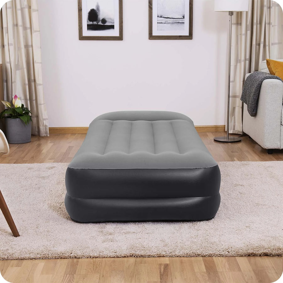 Oppustelig madras med indbygget elektrisk pumpe - 191x97x46 cm, komfortabel og holdbar til gæster