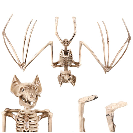 Flagermus-skelet – dekoration, 30 cm, Glimz