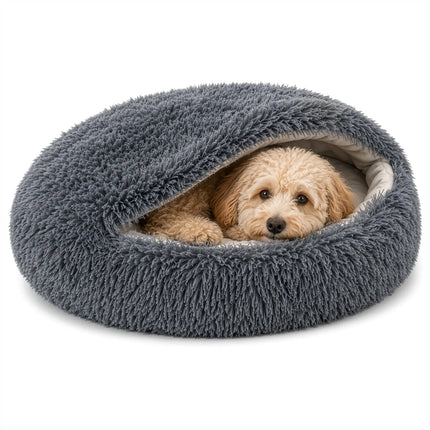 Hund/katte-seng 70 cm – plys fra Purlov