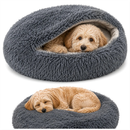 Hund/katte-seng 70 cm – plys fra Purlov