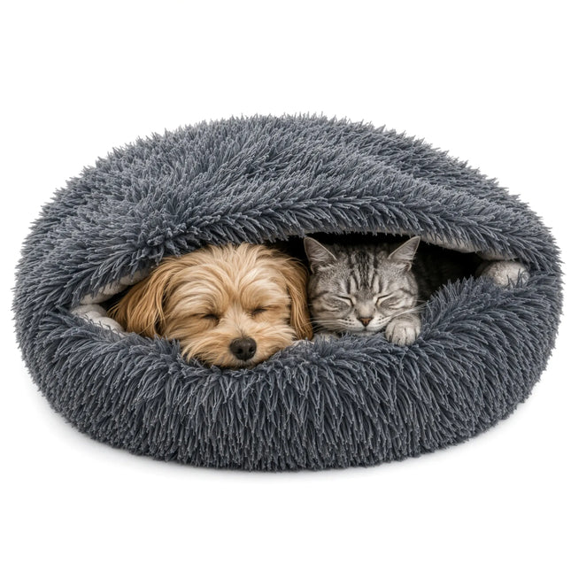 Hund/katte-seng 70 cm – plys fra Purlov