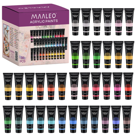 Akrylmaling 20 ml – 36 stk. Maaleo