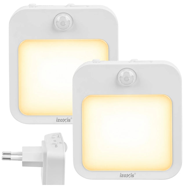LED-natlampe med bevægelsessensor – 2 stk. Izoxis