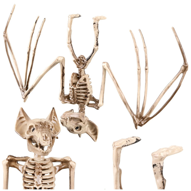 Flagermus-skelet – dekoration, 30 cm, Glimz