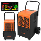 Byggeaffugter 650 W med kompressor og hjul