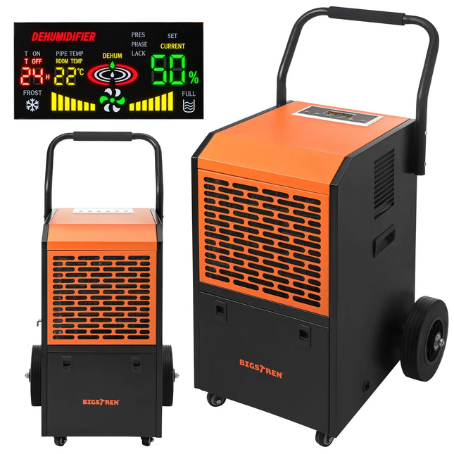 Byggeaffugter 650 W med kompressor og hjul
