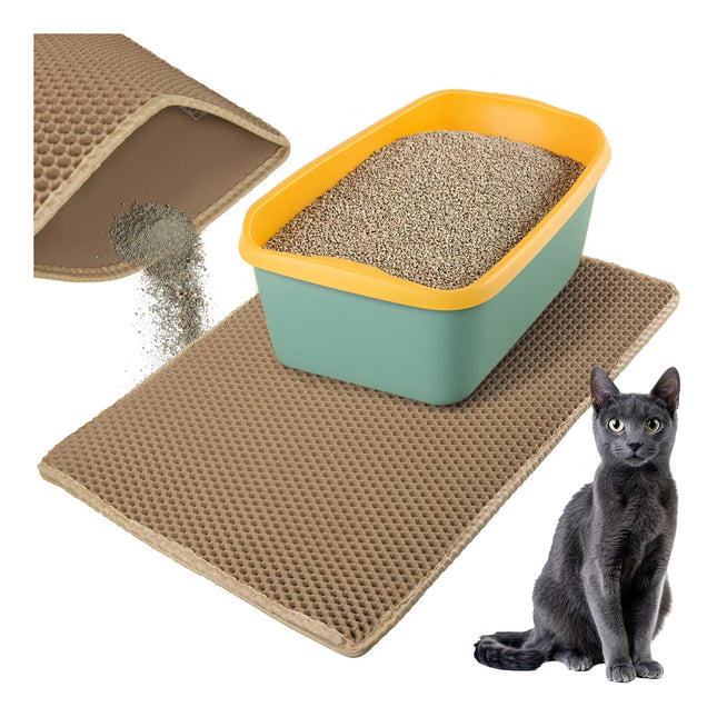Underlag til kattebakke 75 x 55 cm – beige Purlov