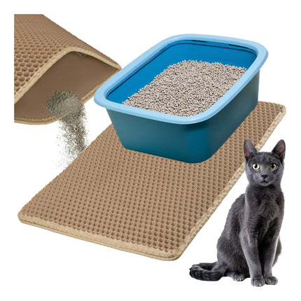 Underlag til kattebakke 60 x 45 cm – beige Purlov