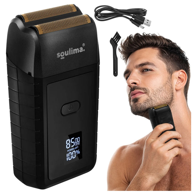 Soulima skægtrimmer med LED-display