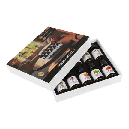 Essential Oils Sæt - 10 forskellige dufte i 15 ml flasker