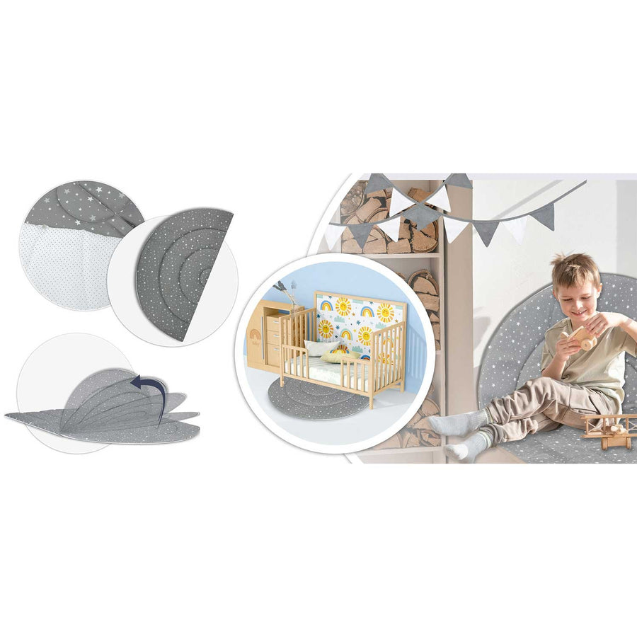 Børnetelt i tipi-design til leg og fantasi - sikkert og komfortabelt med puder og isolerende måtte