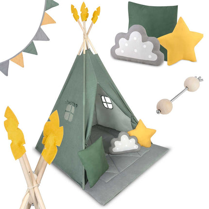 Børnetelt i tipi-design - perfekt til leg og fantasifulde eventyr