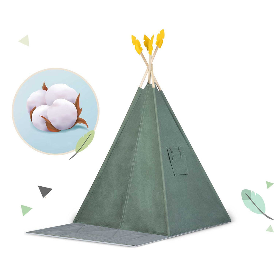 Børnetelt i tipi-design - perfekt til leg og fantasifulde eventyr