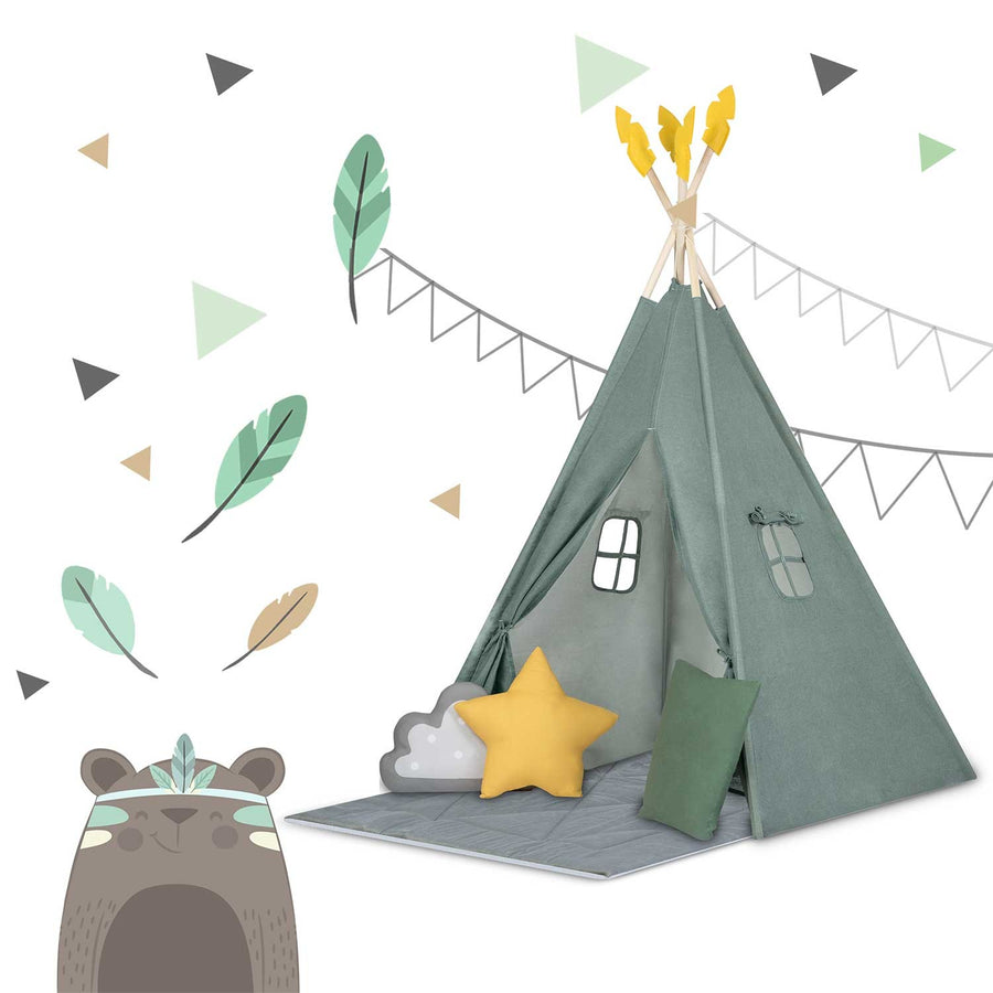 Børnetelt i tipi-design - perfekt til leg og fantasifulde eventyr