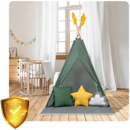 Børnetelt i tipi-design - perfekt til leg og fantasifulde eventyr