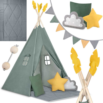 Børnetelt i tipi-design - perfekt til leg og fantasifulde eventyr