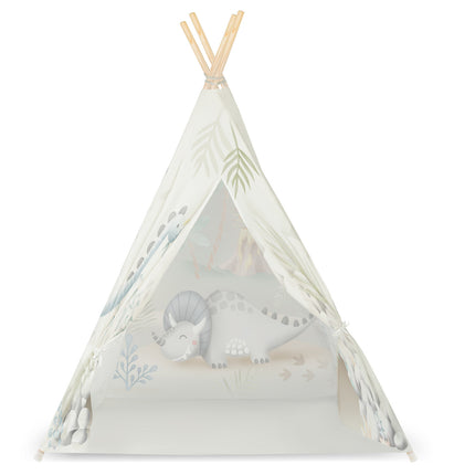 Børnetelt i tipi-design med dinosaurer - perfekt til leg og indretning af børneværelset