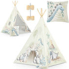 Børnetelt i tipi-design med dinosaurer - perfekt til leg og indretning af børneværelset