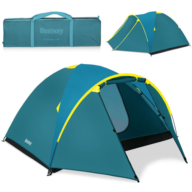 Camping Telt til 4 Personer - Vandtæt og Letvægts Design med Myggenet
