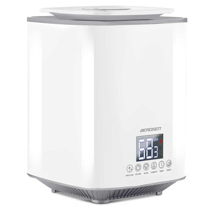 Moderne luftfugter med ionisering og aromaterapi - 2,6L vandtank