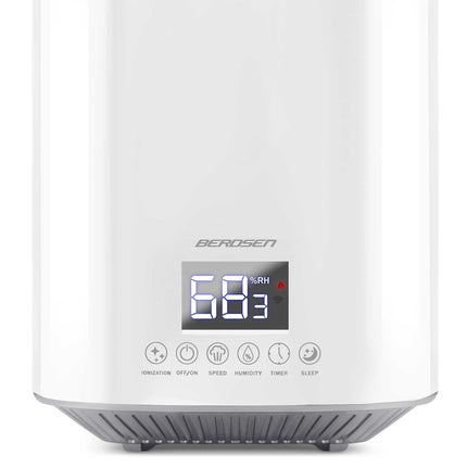 Moderne luftfugter med ionisering og aromaterapi - 2,6L vandtank
