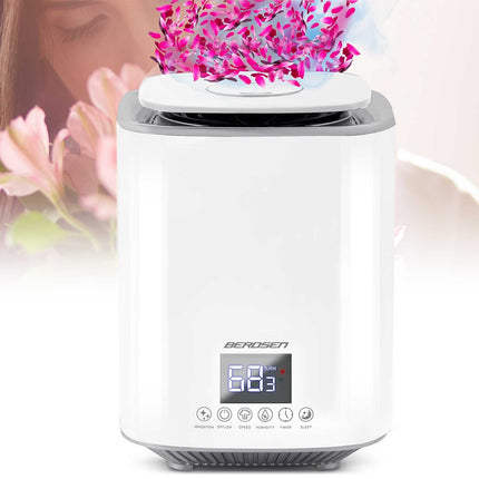 Moderne luftfugter med ionisering og aromaterapi - 2,6L vandtank