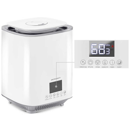 Moderne luftfugter med ionisering og aromaterapi - 2,6L vandtank