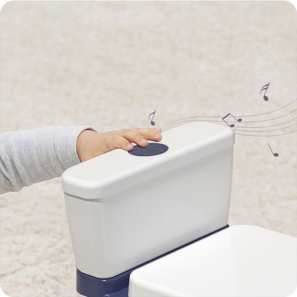 Interaktiv børnepotte med melodier og opbevaringsrum - komfortabel og skridsikker design til toilettræning