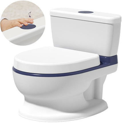 Interaktiv børnepotte med melodier og opbevaringsrum - komfortabel og skridsikker design til toilettræning