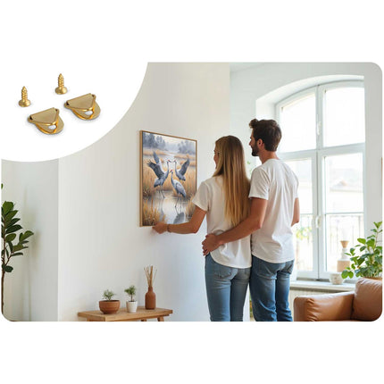 Mal efter nummer sæt 40x50 cm - Hejrer - Kreativ hobby til alle aldre