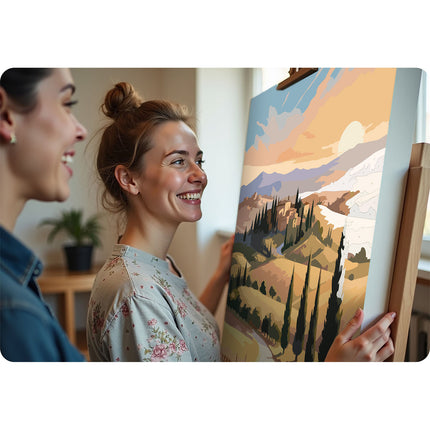 Mal efter nummer sæt 40x50 cm - Kreativ malerioplevelse for hele familien
