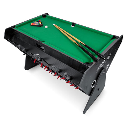 Spillebord 3-i-1 med Billard, Airhockey og Bordfodbold - Perfekt til Familieunderholdning