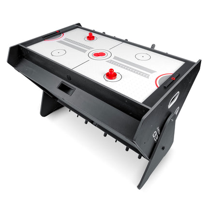 Spillebord 3-i-1 med Billard, Airhockey og Bordfodbold - Perfekt til Familieunderholdning