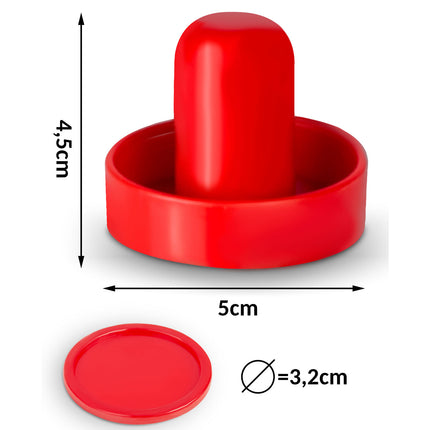 Mini Air Hockey Sæt med Disk og Spillehåndtag - Perfekt til Underholdning derhjemme