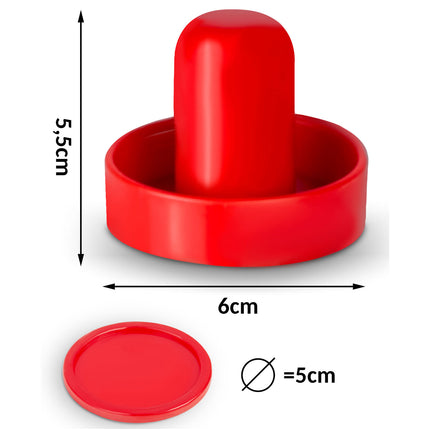 Mini Air Hockey Sæt med Disk og Spillehåndtag - Perfekt til Børneleg og Familieunderholdning