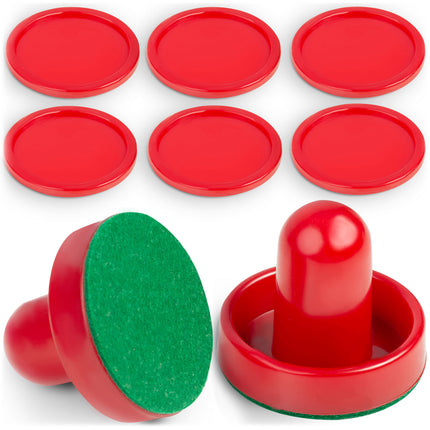 Mini Air Hockey Sæt med Disk og Spillehåndtag - Perfekt til Børneleg og Familieunderholdning