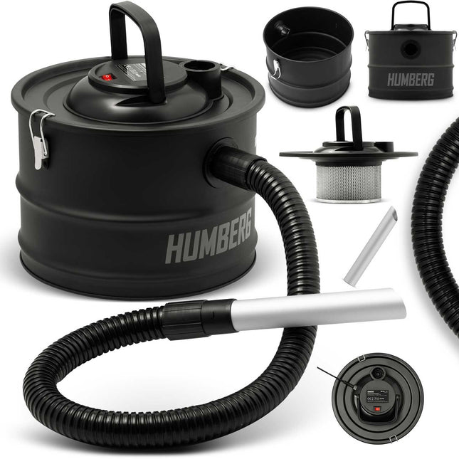 Industriel støvsuger til aske og støv - 15L, 1200W, poseløs med blæsefunktion