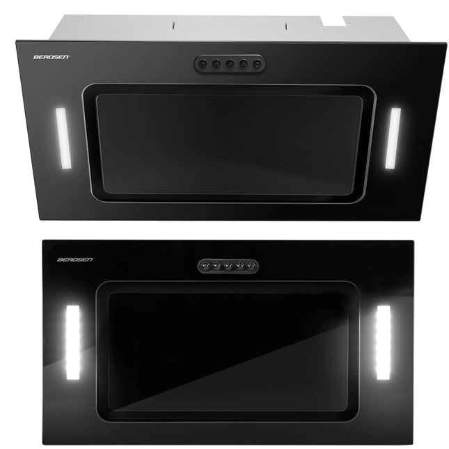 Emhætte til underskab 52 cm med LED-belysning - effektiv og stilren løsning til dit køkken
